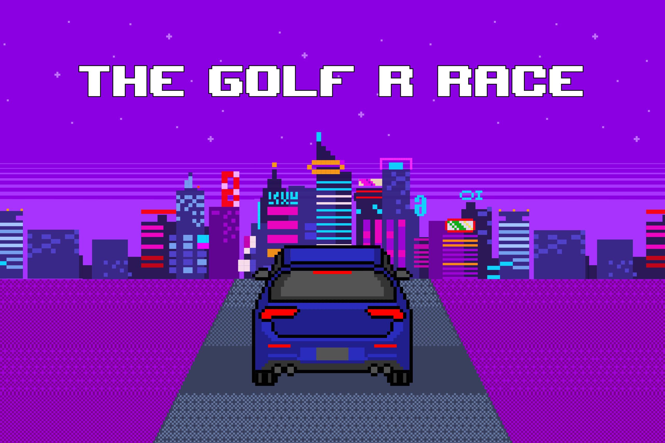 Blue Golf R Racer